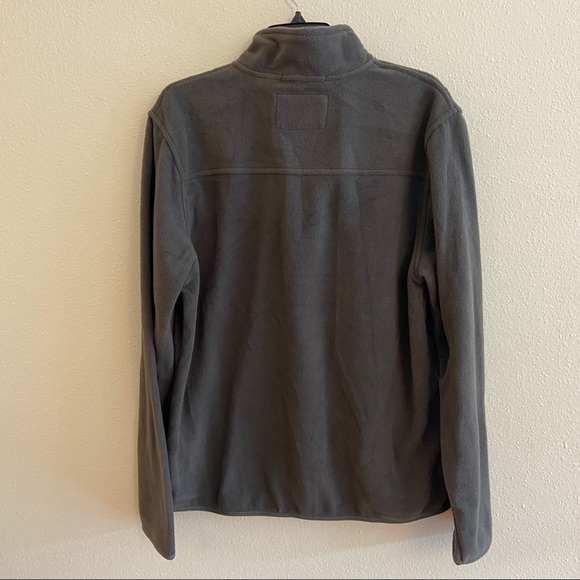 Nordstrom Vintage 1946 Gray Quarter Zip Fleece Knit Pullover Sweater Jacket S - Picture 3 of 5